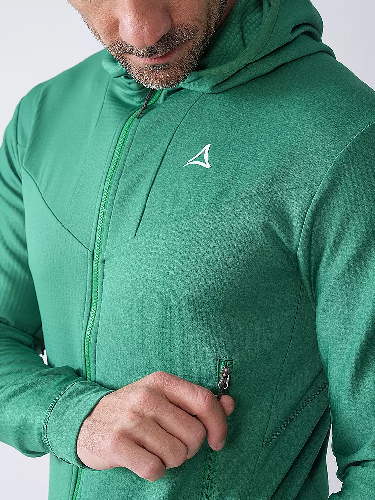 SCHÖFFEL | Herren Fleecejacke Style Blaueis Hoodie | Verde