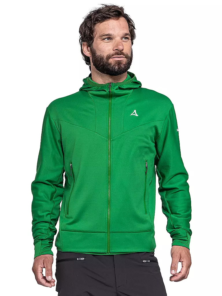 SCHÖFFEL | Herren Fleecejacke Style Blaueis Hoodie | Verde