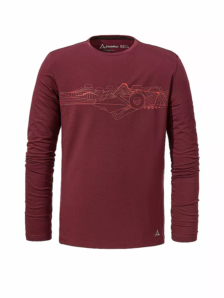SCHÖFFEL | Herren Funktionsshirt Tenzel | Rojo oscuro
