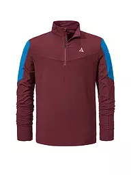 SCHÖFFEL | Herren Funktions Zipshirt Fiss M | Rojo oscuro