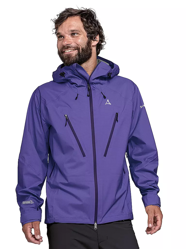 SCHÖFFEL | Herren Wanderjacke Style Blaueis 3L Hoodie | Lila