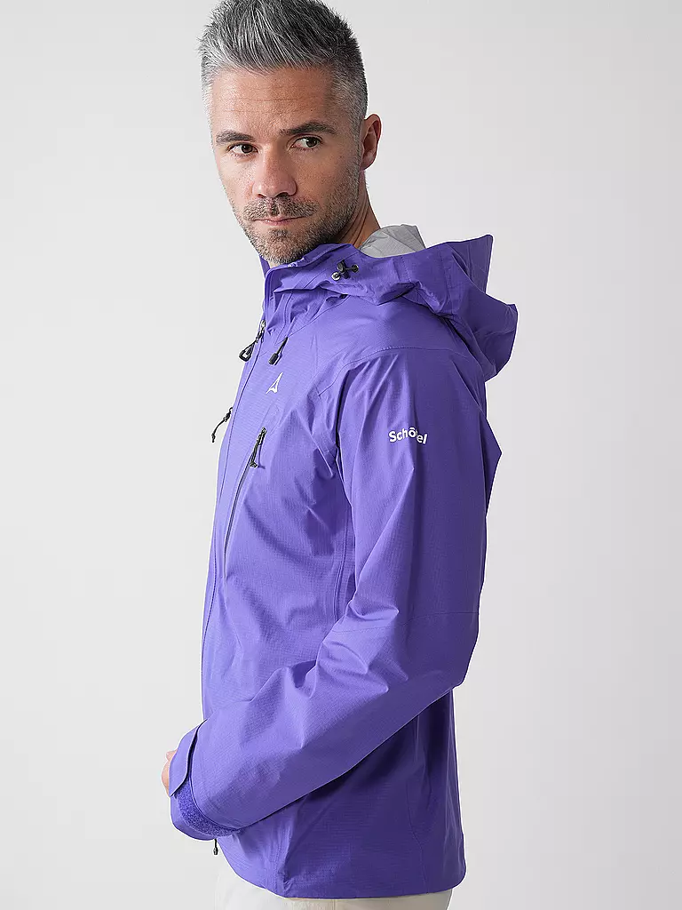 SCHÖFFEL | Herren Wanderjacke Style Blaueis 3L Hoodie | Lila