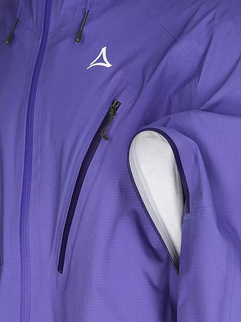 SCHÖFFEL | Herren Wanderjacke Style Blaueis 3L Hoodie | Lila