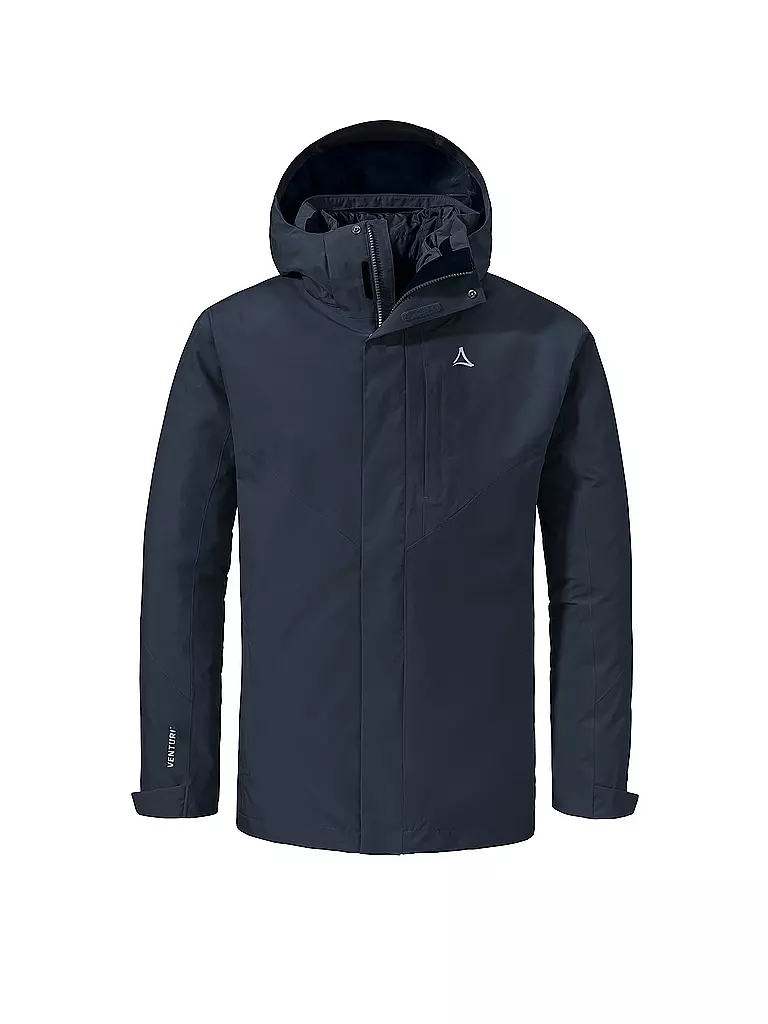 SCHÖFFEL | Herren Wanderjacke Tamina 3in1 Hoodie | Azul oscuro