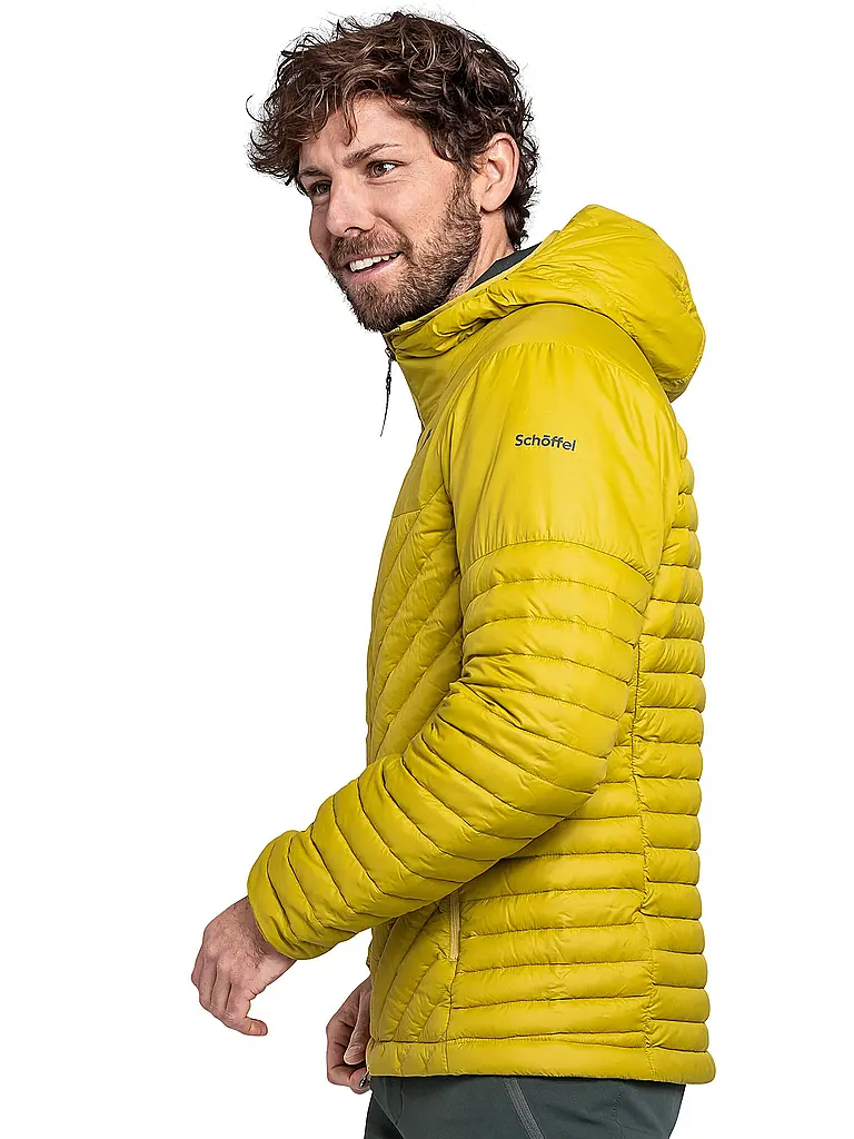 SCHÖFFEL | Isojacke Cascata Down Hoodie para hombre | Oro