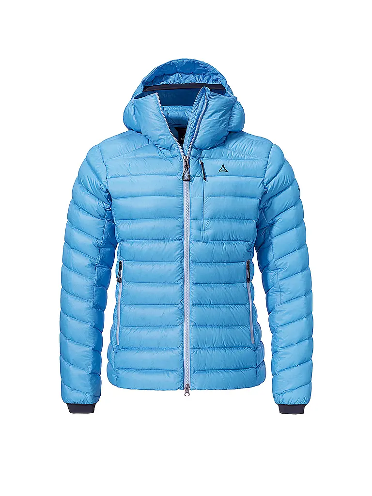 SCHÖFFEL | Isojacke Silvretta Down Hoodie para mujer | Azul claro