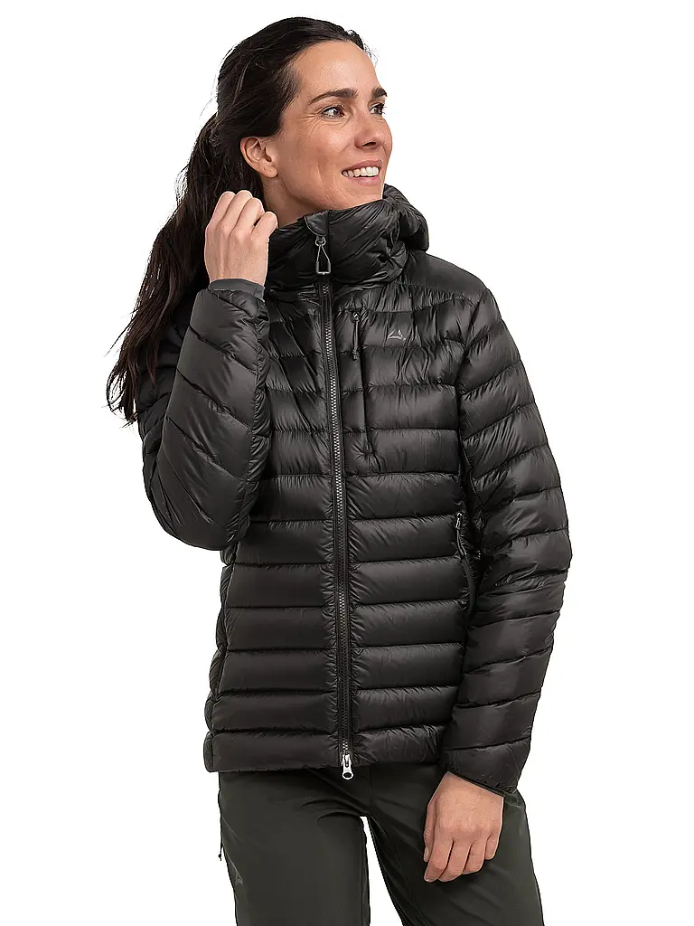 SCHÖFFEL | Isojacke Silvretta Down Hoodie para mujer | Negro