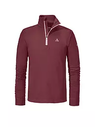 SCHÖFFEL | Camiseta interior de esquí con cremallera Napoli2 para niños | Rojo oscuro