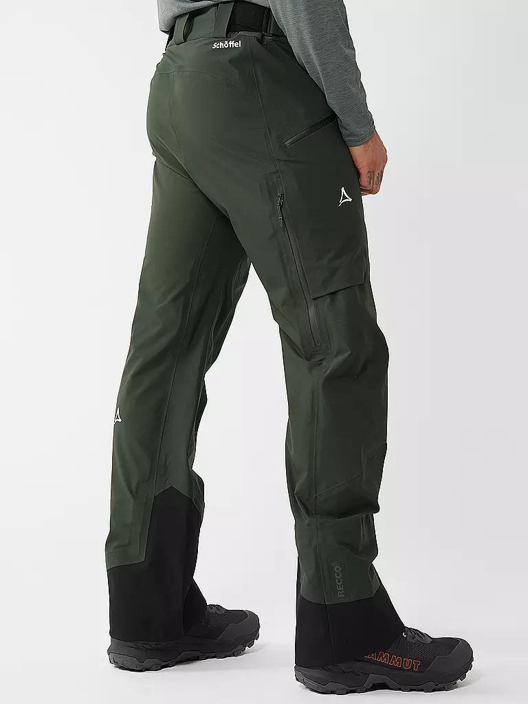 SCHÖFFEL | Pantalón de esquí de travesía Pizac Touren 3L para hombre | Verde oscuro