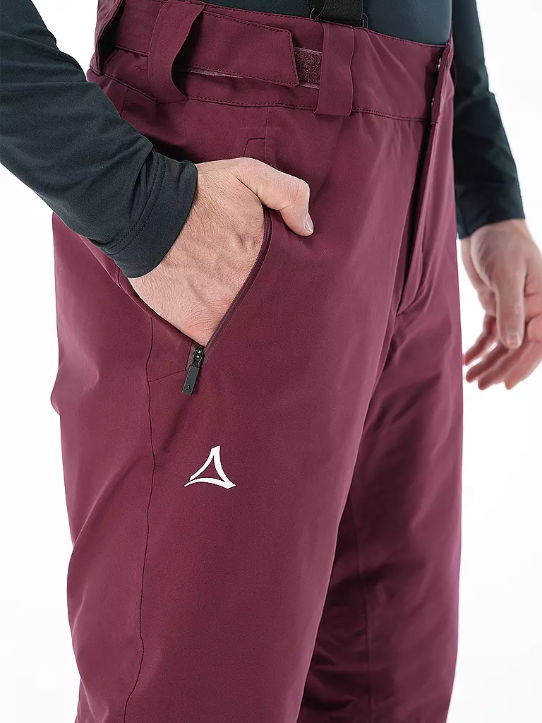 SCHÖFFEL | Pantalón de esquí Weissach M para hombre | Rojo oscuro