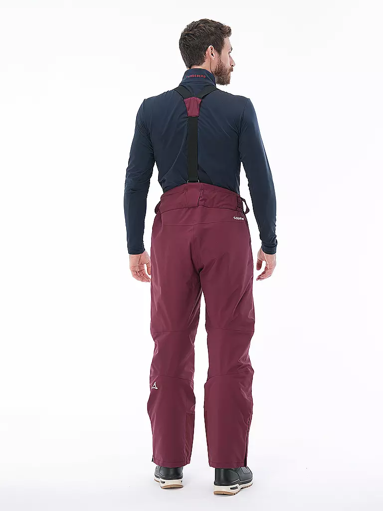 SCHÖFFEL | Pantalón de esquí Weissach M para hombre | Rojo oscuro