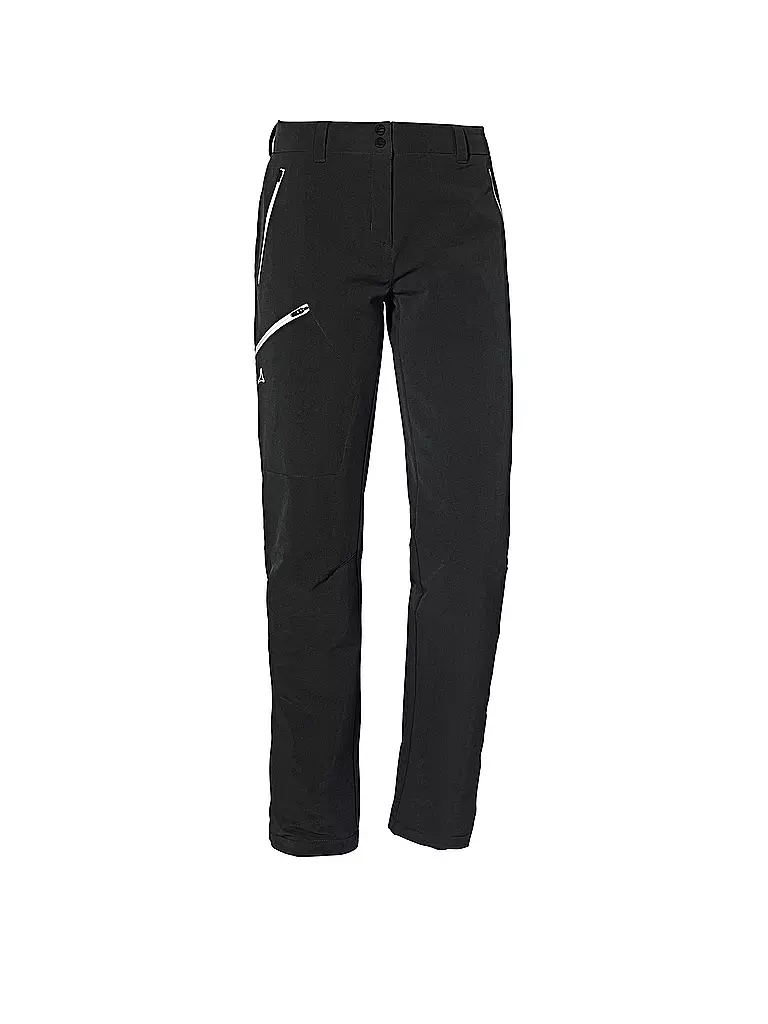 SCHÖFFEL | Pantalón de senderismo para mujer Ascona Warm L | Negro