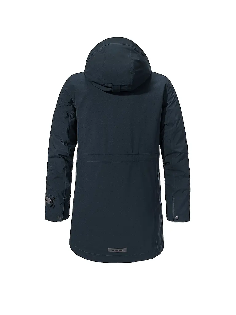 SCHÖFFEL | Parka de invierno 3 en 1 para mujer, estilo Borkol con capucha | Azul oscuro
