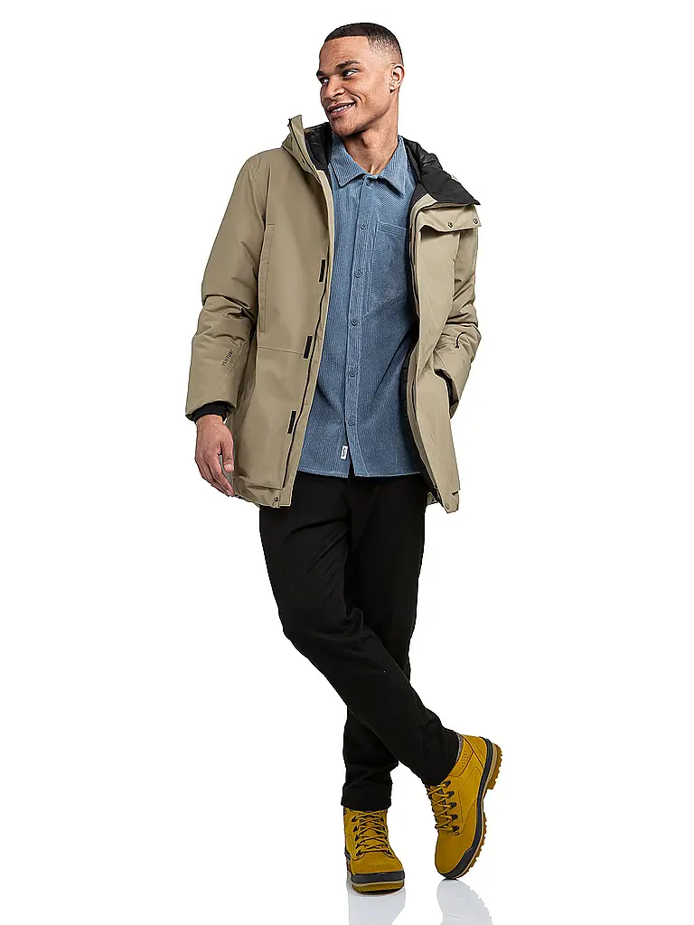 SCHÖFFEL | Parka de invierno para hombre Crivat 2L con capucha y aislamiento | Camel
