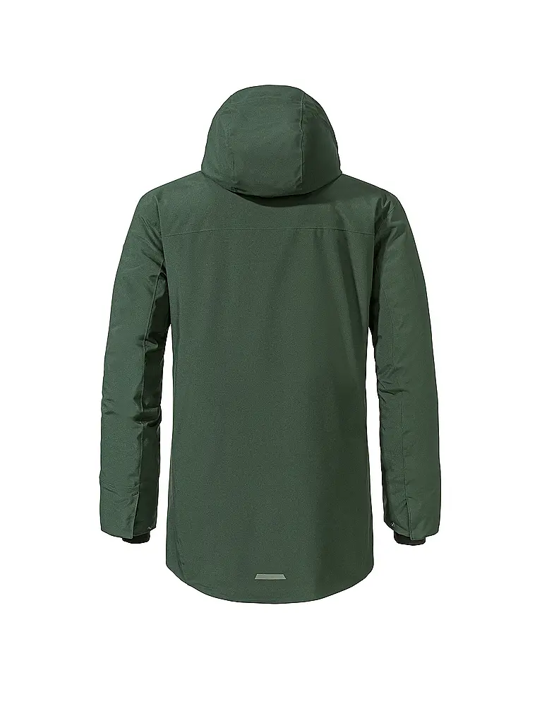 SCHÖFFEL | Parka de invierno para hombre Crivat 2L con capucha y aislamiento | Verde oscuro