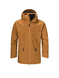 SCHÖFFEL | Parka de invierno con capucha Malkay para hombre | Mostaza