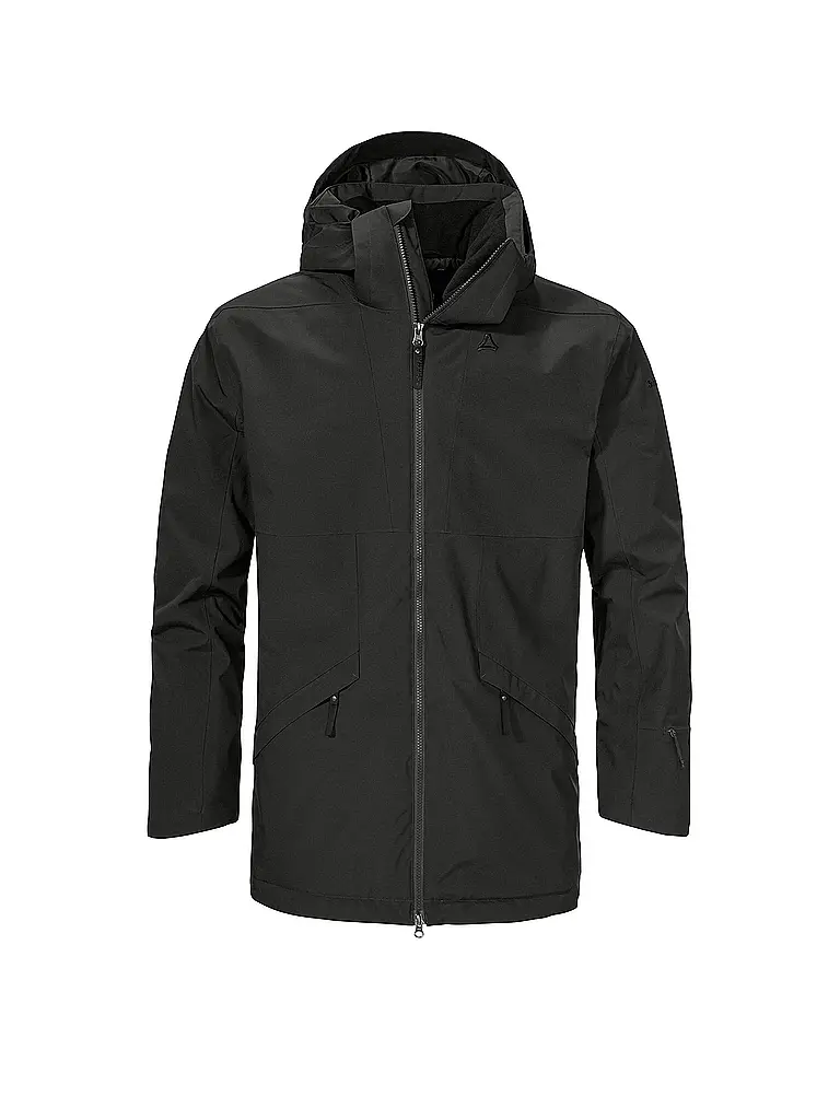 SCHÖFFEL | Parka de invierno para hombre Malkay con capucha | Negro