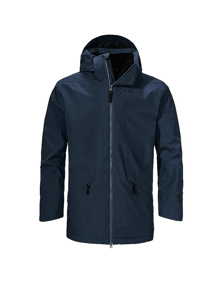 SCHÖFFEL | Parka de invierno para hombre Malkay con capucha | Azul oscuro