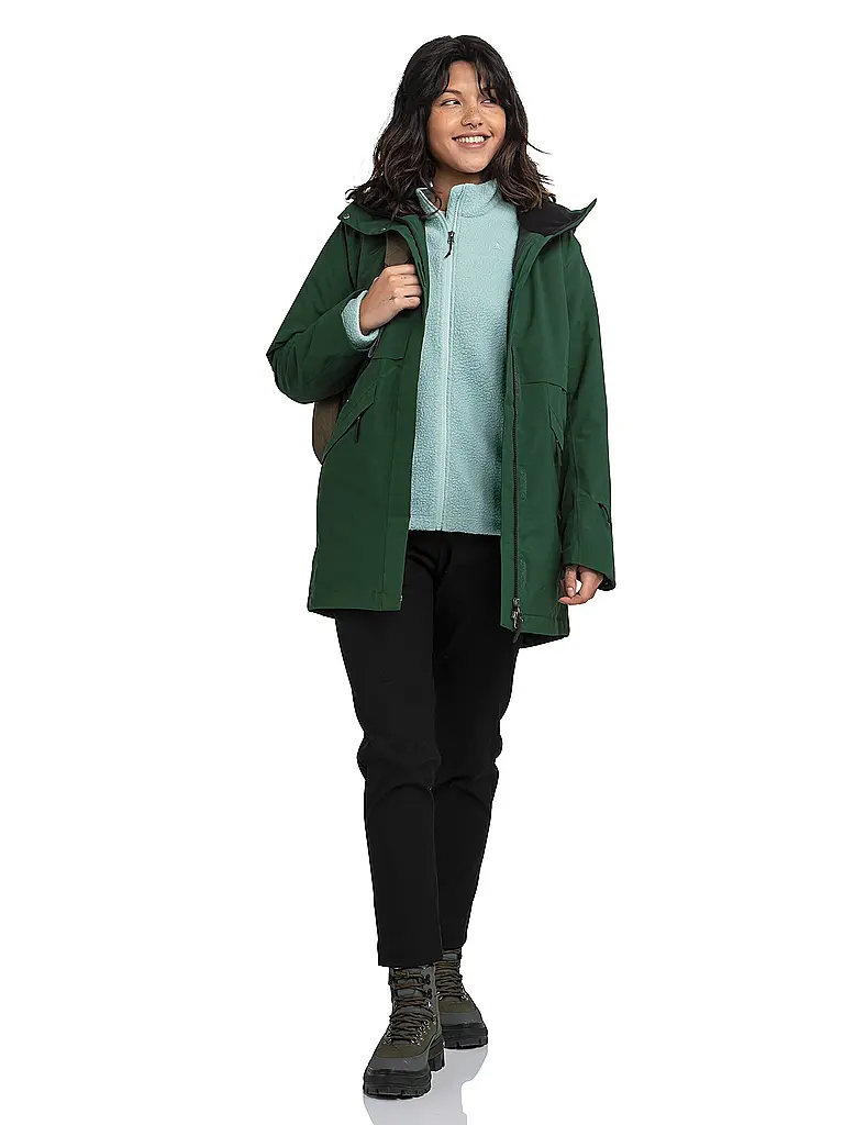 SCHÖFFEL | Parka de invierno para mujer Malkay con capucha | Verde oscuro