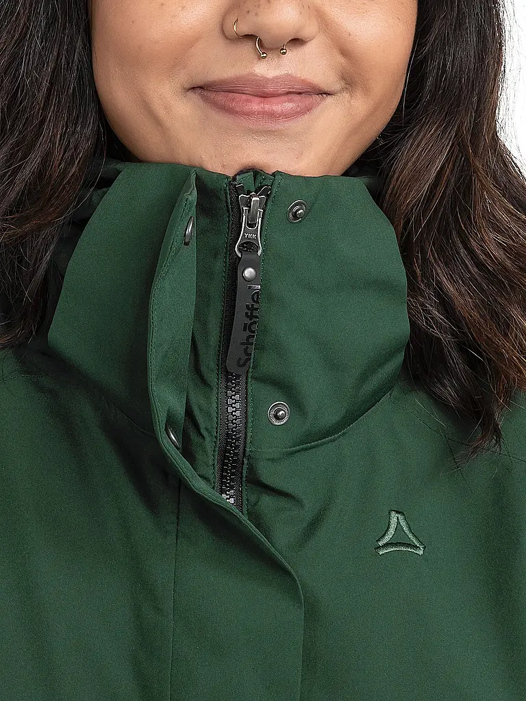 SCHÖFFEL | Parka de invierno para mujer Malkay con capucha | Verde oscuro