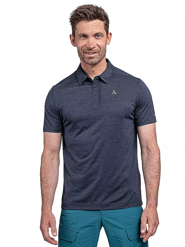 SCHÖFFEL | Polo funcional para hombre Circ Tauron M | Azul oscuro