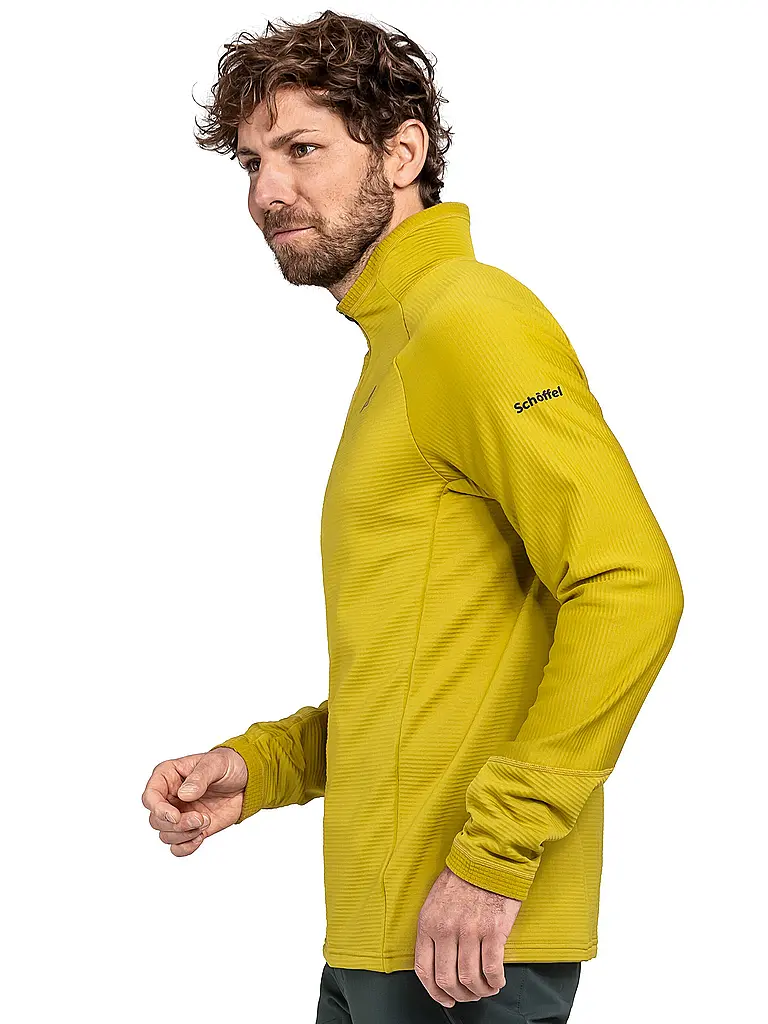 SCHÖFFEL | Zipshirt de senderismo Cascata para hombre | Oro