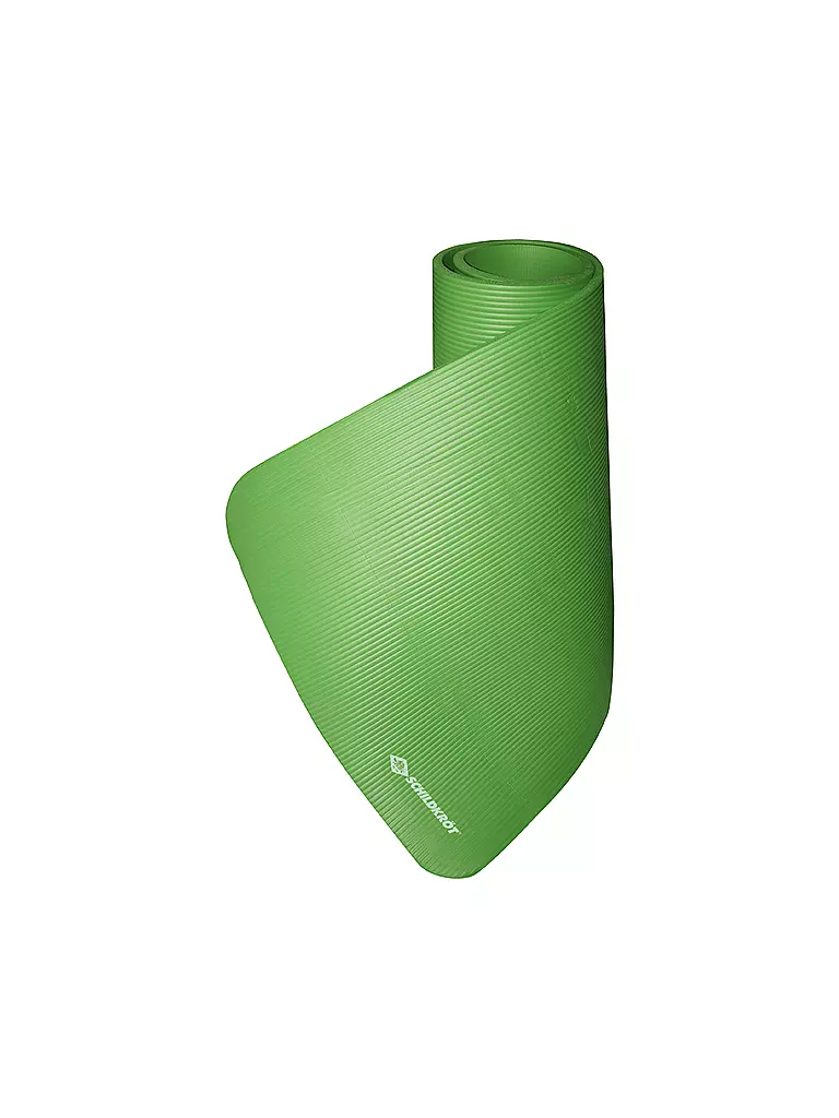 SCHILDKRÖT | Esterilla de fitness, 15 mm, verde, con correa de transporte | Verde