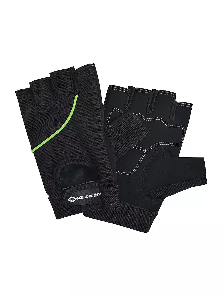SCHILDKRÖT | Guantes de fitness "Classic", talla S/M | Negro