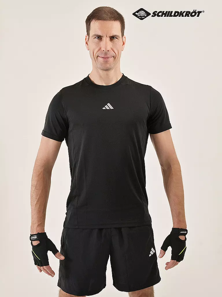 SCHILDKRÖT | Guantes de fitness "Classic", talla S/M | Negro