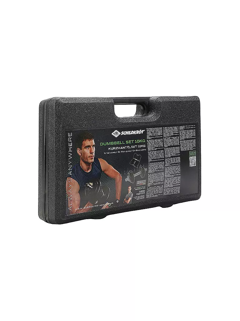SCHILDKRÖT | Juego de mancuernas de 10,0 kg en maletín | 