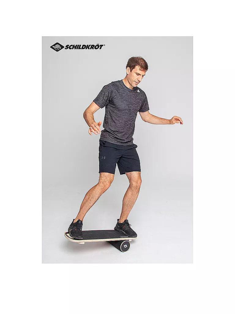 SCHILDKRÖT | Tabla de equilibrio de madera | Negro