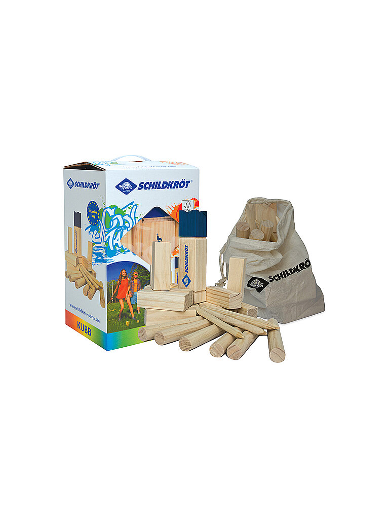Kubb / Ajedrez sueco marrón