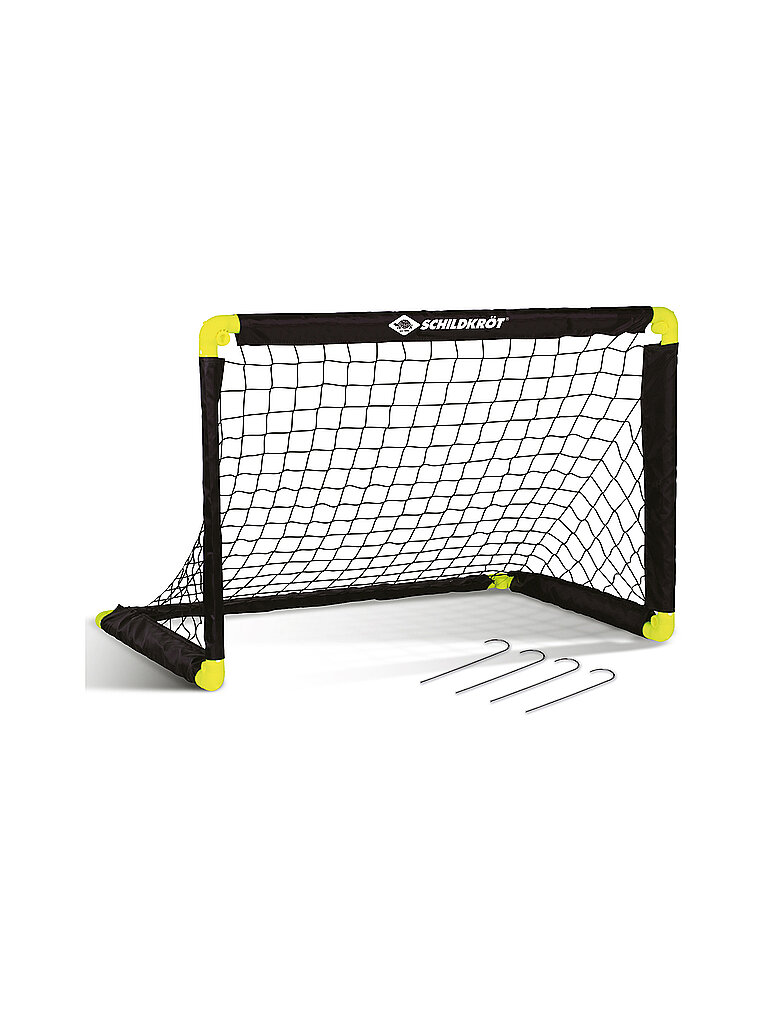 Portería de fútbol plegable negro