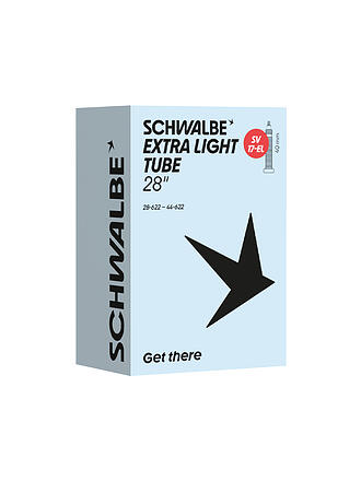 SCHWALBE | Cámara de bicicleta EXTRA LIGHT TUBE 17-EL (28")