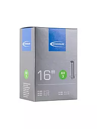 SCHWALBE | Cámara de bicicleta 16'' (16 X 1,75) AV3 | Negro