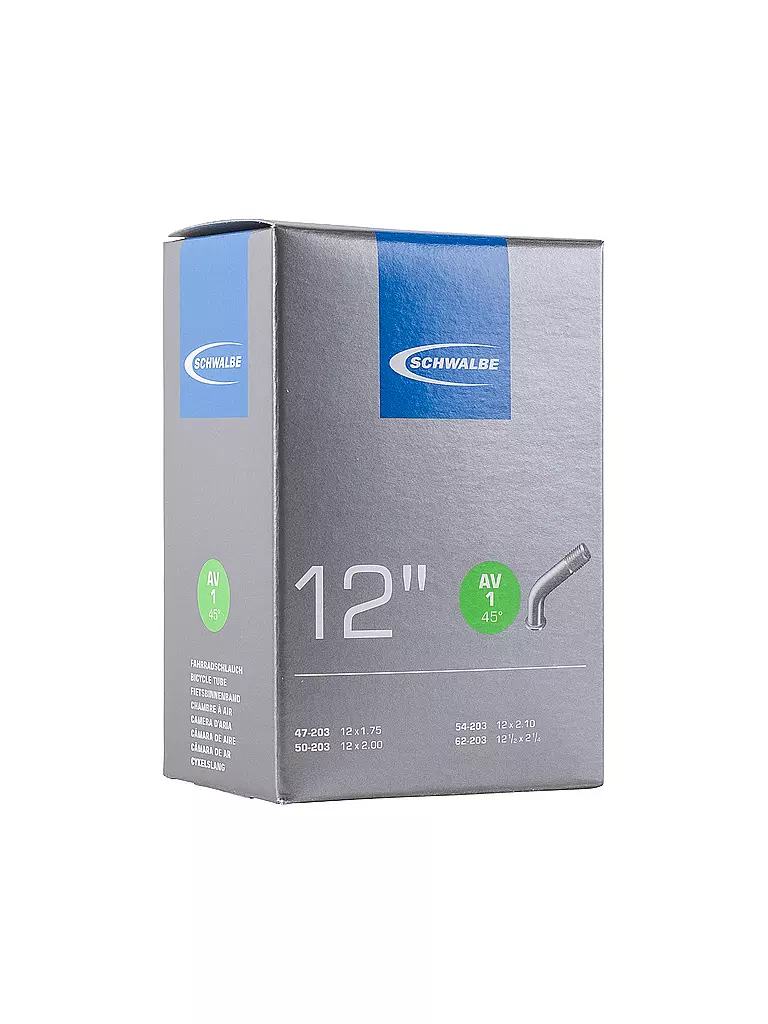 SCHWALBE | Cámara de bicicleta nº 1 AV 45 | Negro