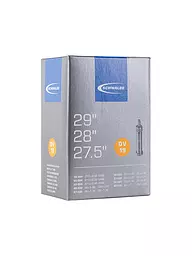 SCHWALBE | Cámara de bicicleta nº 19 DV40 (27,5"/28"/29") | Negro