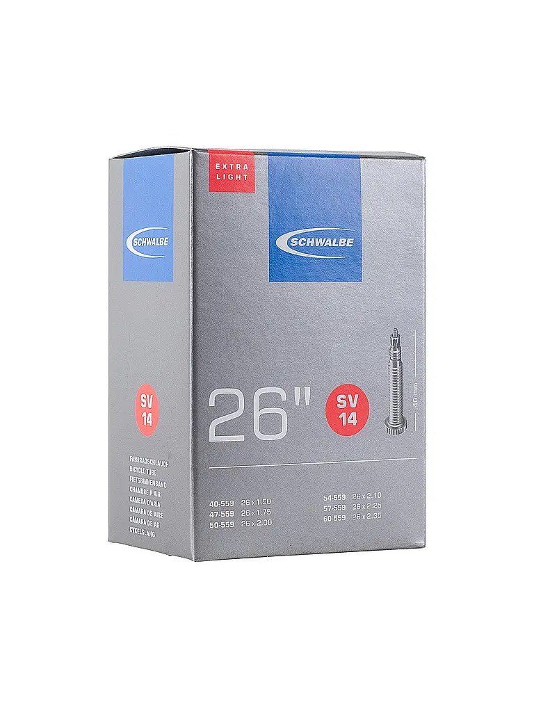 SCHWALBE | Cámara de MTB 26" Extra Light SV14 |