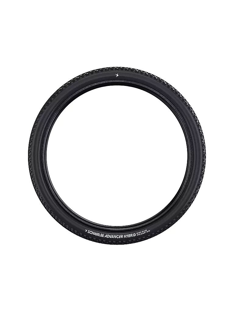 SCHWALBE | Neumático de bicicleta Advancer Hybrid SUV 60-622 | Negro