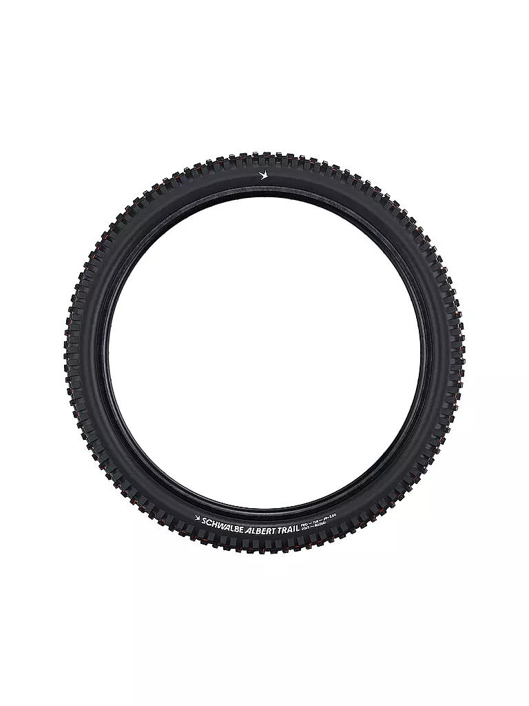 SCHWALBE | Neumático de bicicleta Albert Pro Radial 63-622 Trail Soft | Negro