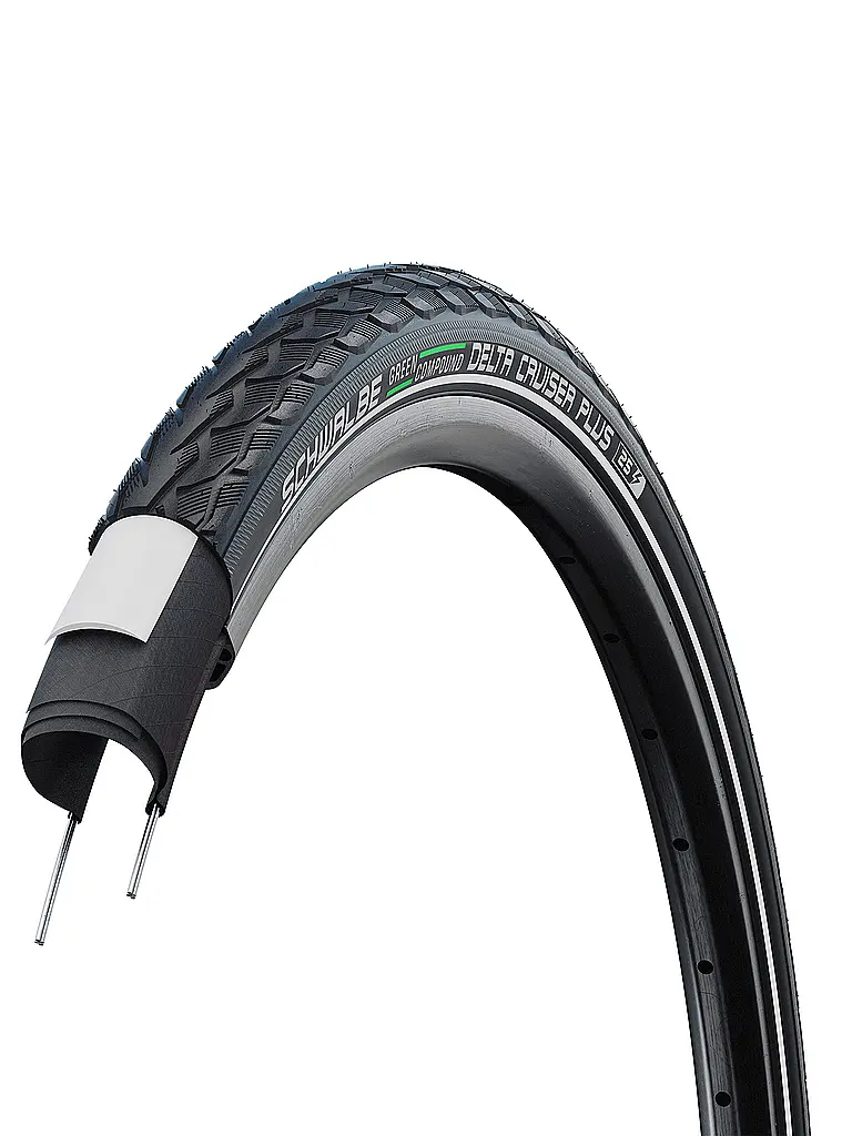 SCHWALBE | Neumático de bicicleta Delta Cruiser Plus Reflex 28 x 1.50 (40-622) |