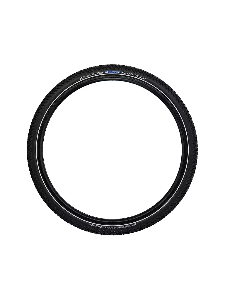 SCHWALBE | Neumático de bicicleta Marathon Plus Tour Performance Line 37-622 | Negro