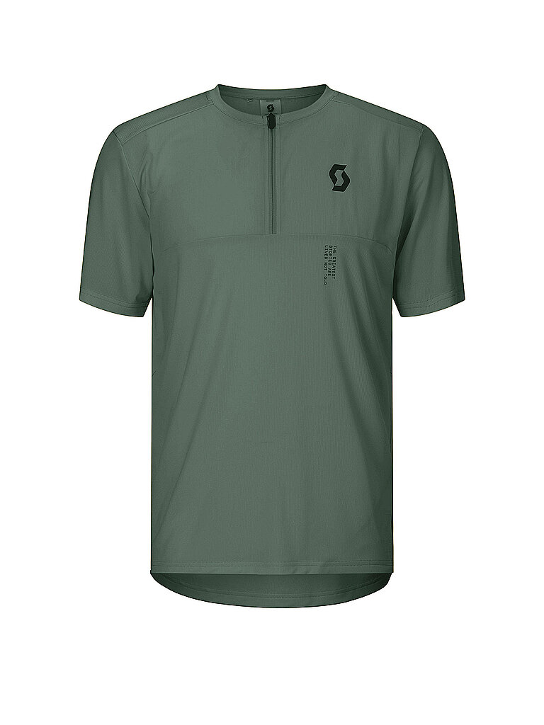 Camiseta de ciclismo para hombre Vertic Zip oliva XL
