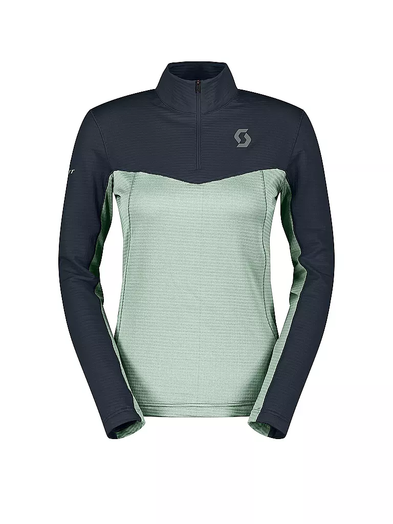 SCOTT | Camiseta interior con cremallera para mujer Defined Light | Azul oscuro