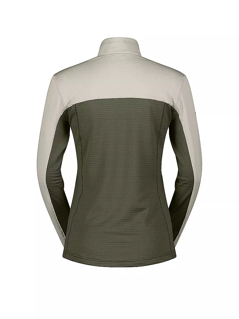 SCOTT | Camiseta interior con cremallera para mujer Defined Light | Oliva