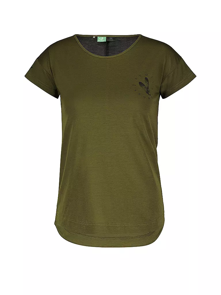 SCOTT | Damen Radshirt Trail Flow DRI SS | Verde oscuro