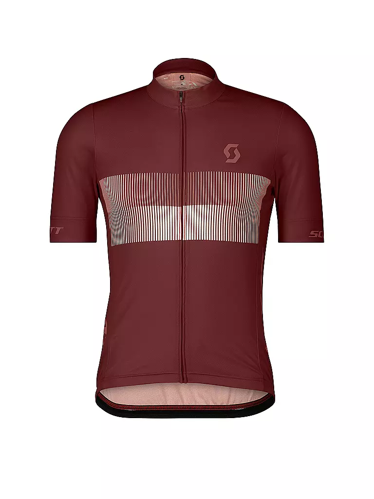 SCOTT | Herren Radtrikot RC Team 10 SS | Rojo oscuro