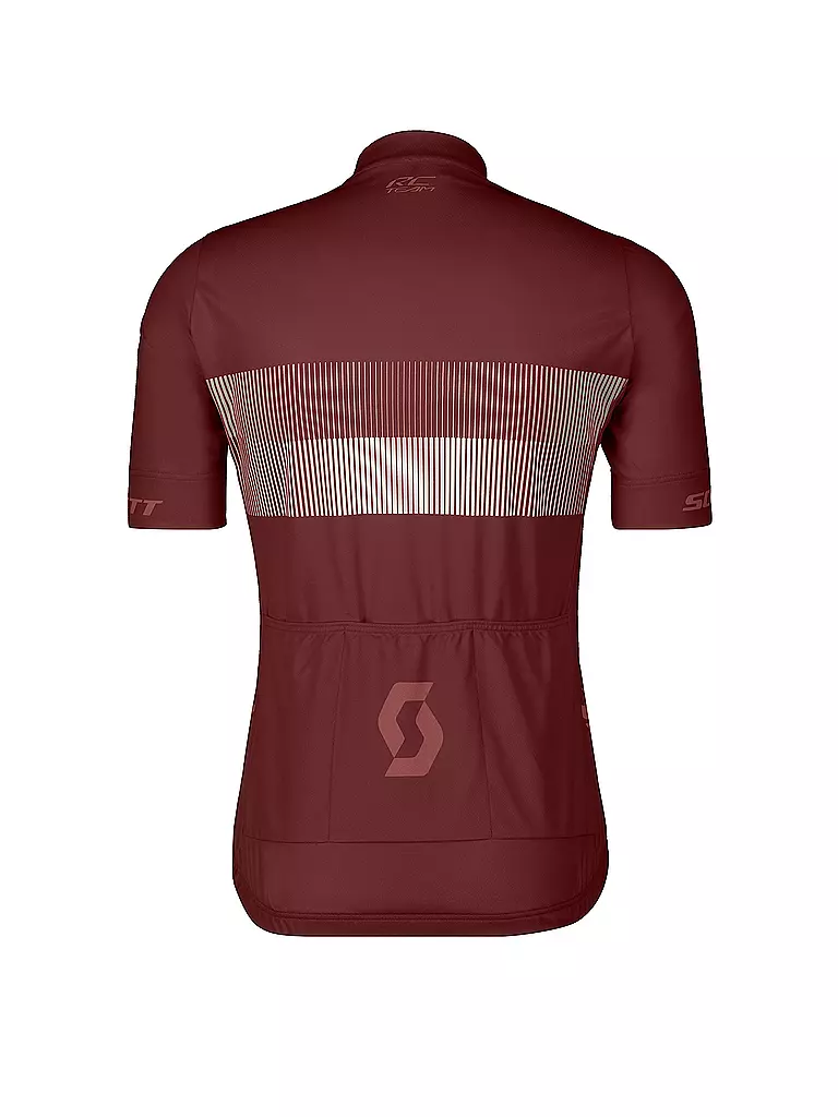 SCOTT | Herren Radtrikot RC Team 10 SS | Rojo oscuro