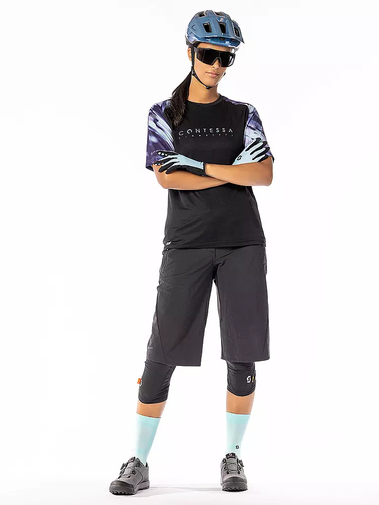 SCOTT | Pantalón corto de ciclismo para mujer Trail Contessa Sign. | Negro