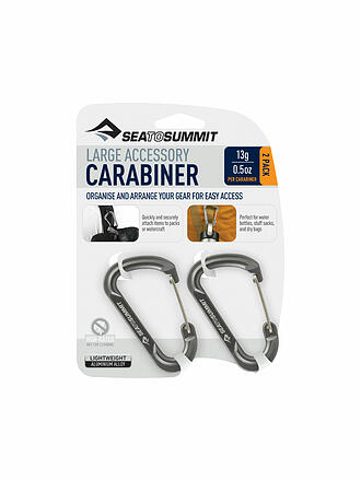 SEA TO SUMMIT | Mosquetón multifunción grande, juego de 2